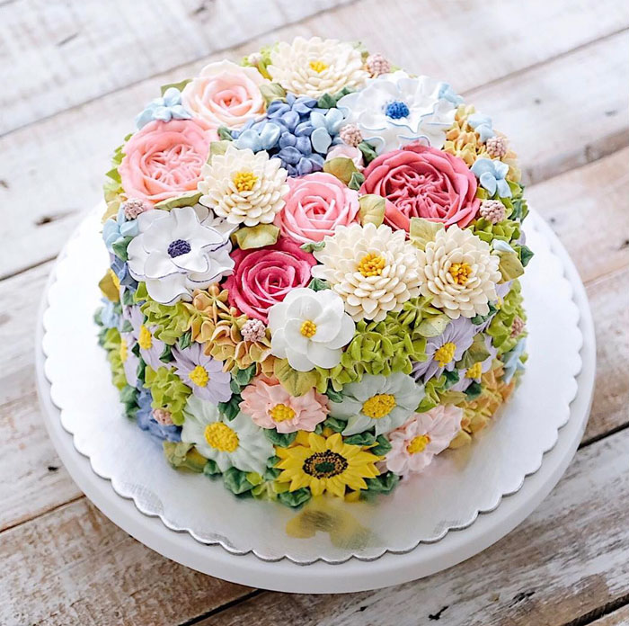 Blooming Flower Cakes