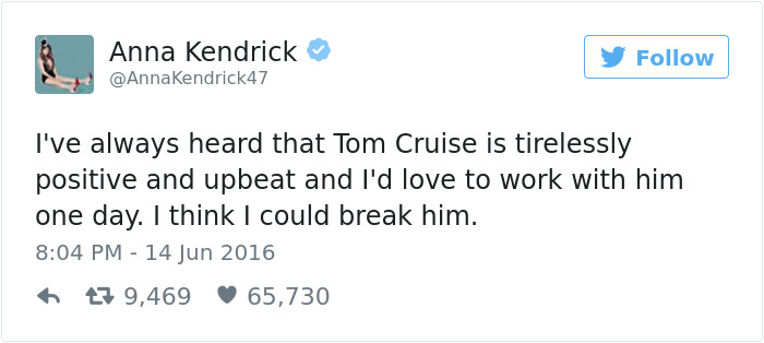 Anna Kendrick funny tweets