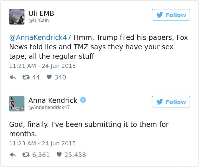 Anna Kendrick funny tweets